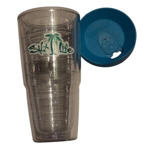 Salt Life Tervis Tumbler Plastic To Go Cup 24 Oz Palm Tree Tropical Beach Lake‎